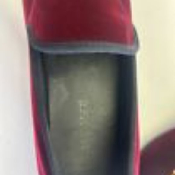 Versace red Gold Medusa Velvet Slipper 46 US 12 main image 4